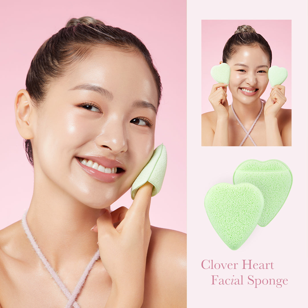 Gąbka do twarzy Clover Heart