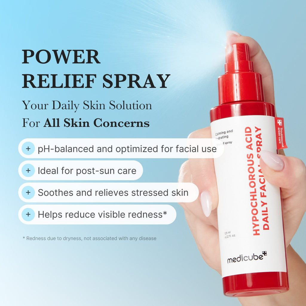 Mocny łagodzący spray z kwasem podchlorawym