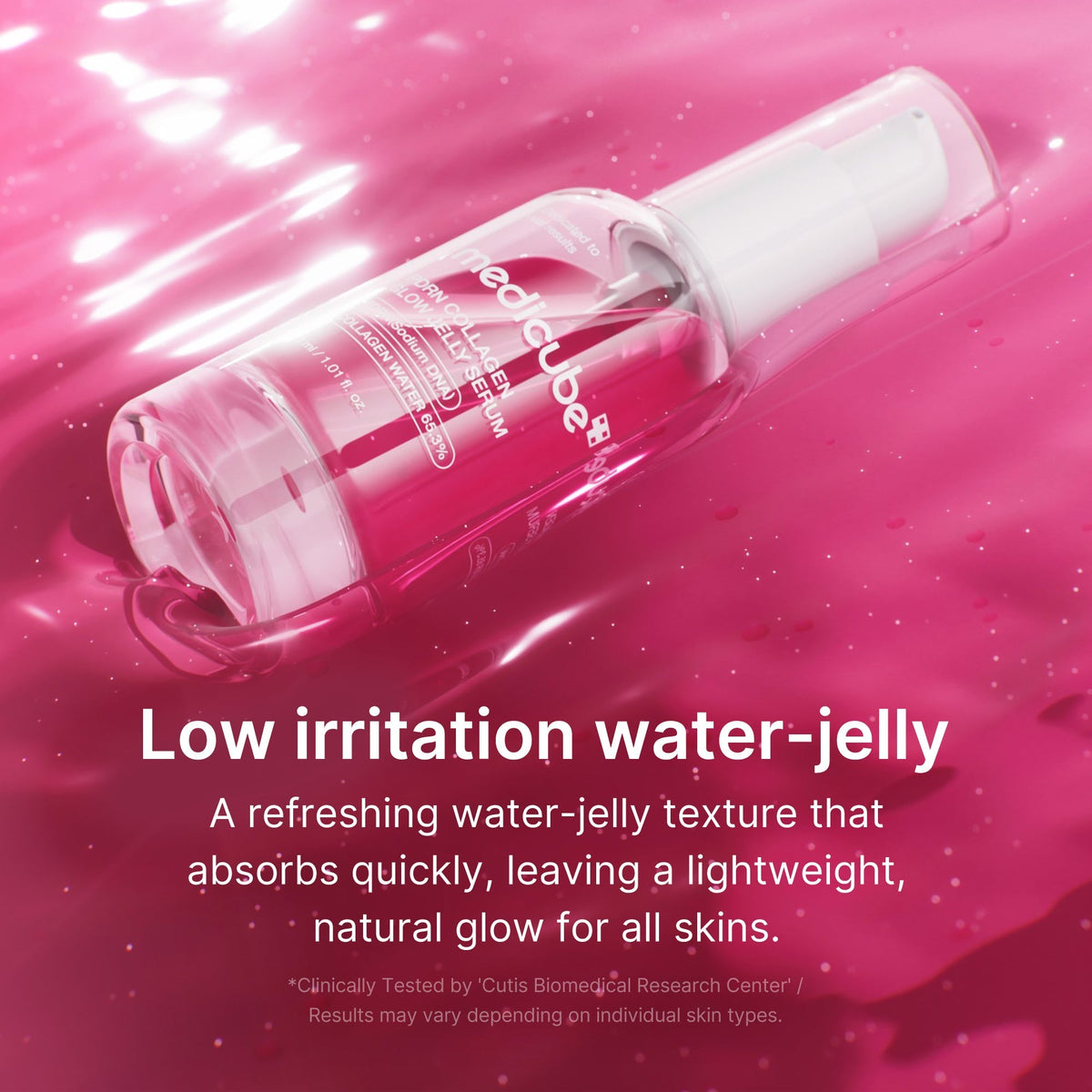 Rozświetlające serum żelowe PDRN Pink Collagen Glow