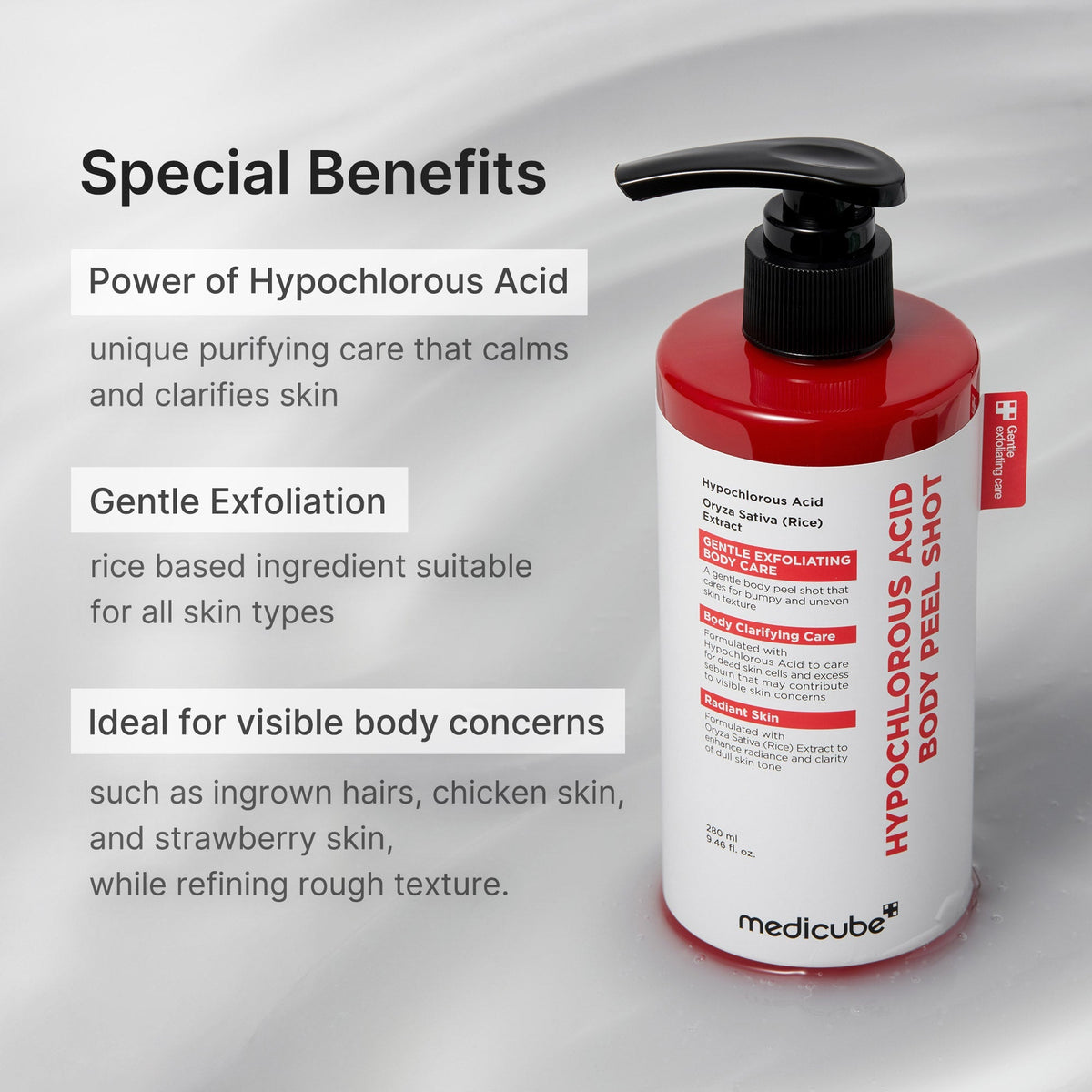 Ryżowy peeling do ciała z kwasem podchlorawym Peel Shot