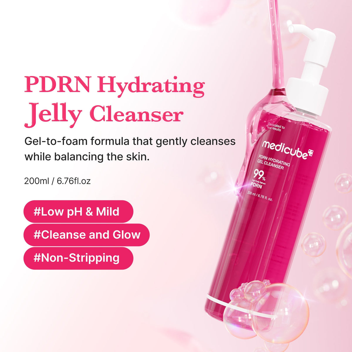 Żel oczyszczający PDRN Pink