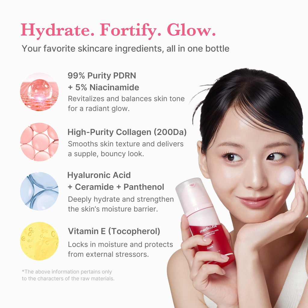Bąbelkowe serum PDRN Pink Collagen