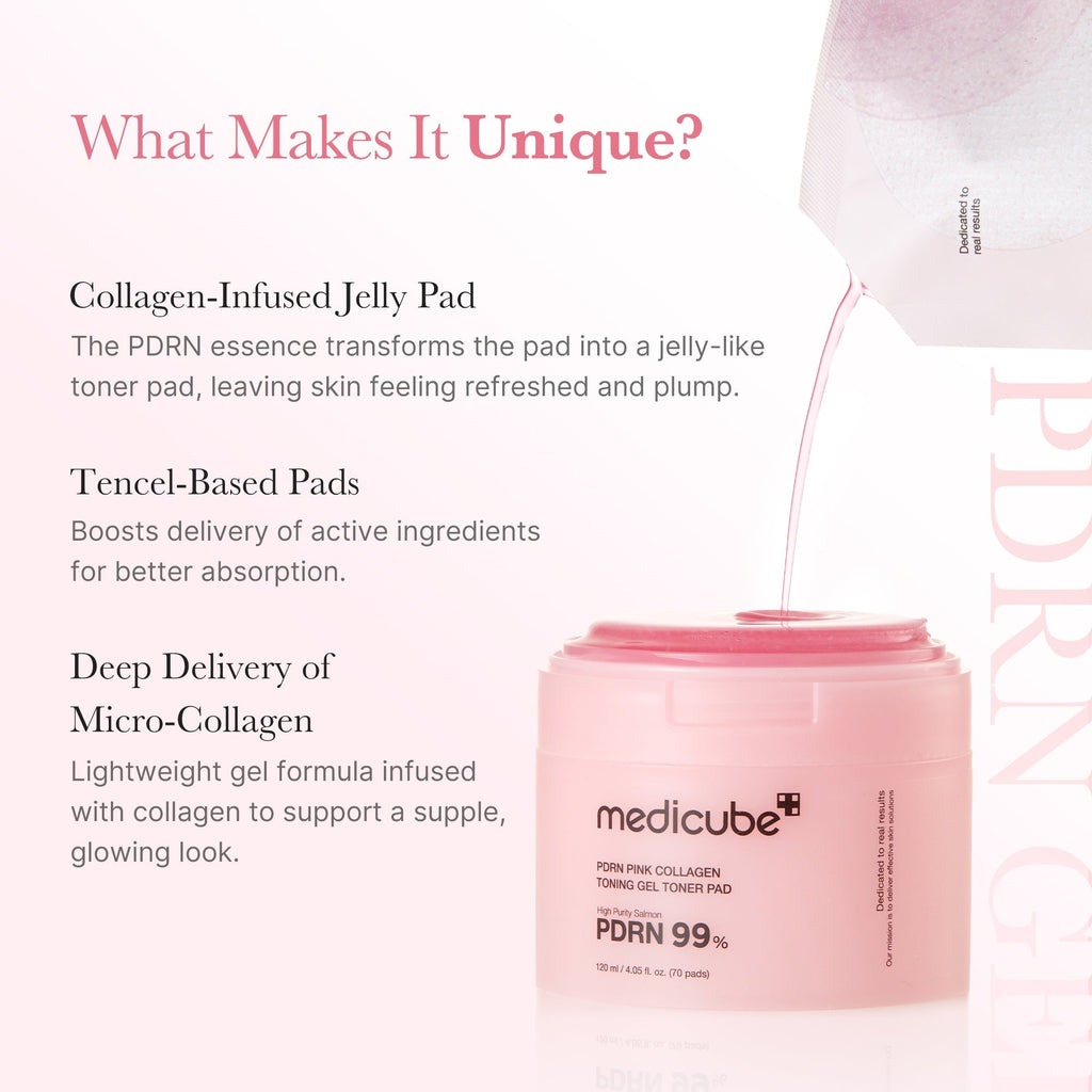 Żelowe płatki tonizujące PDRN Pink Collagen