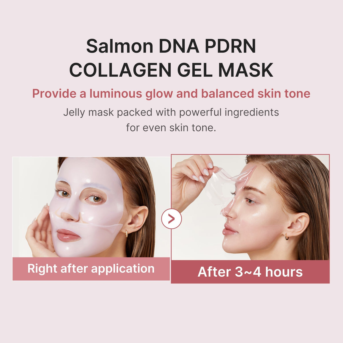 Żelowa maska PDRN Pink Collagen z łososiem