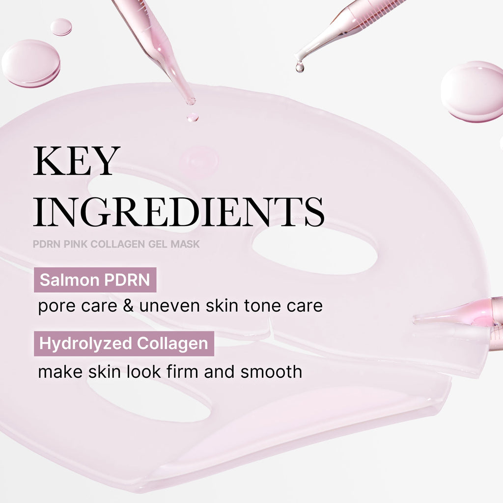 Żelowa maska PDRN Pink Collagen z łososiem