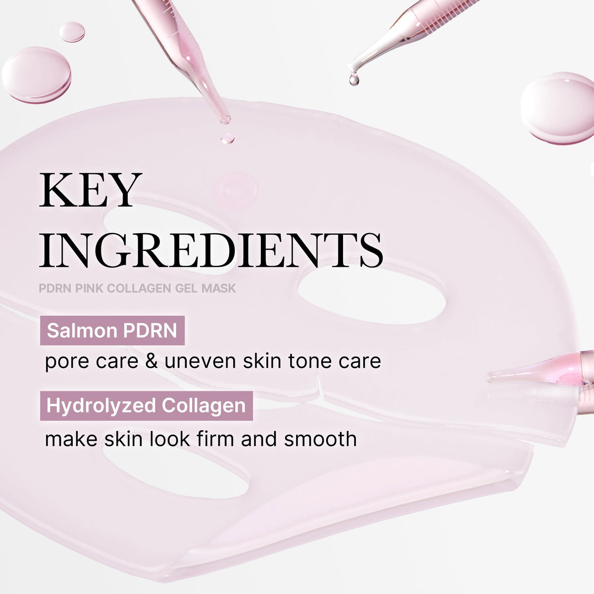 Żelowa maska PDRN Pink Collagen z łososiem
