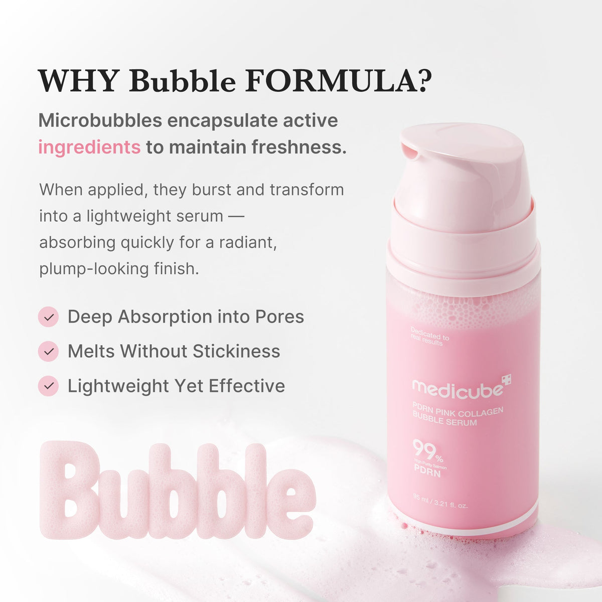 Bąbelkowe serum PDRN Pink Collagen