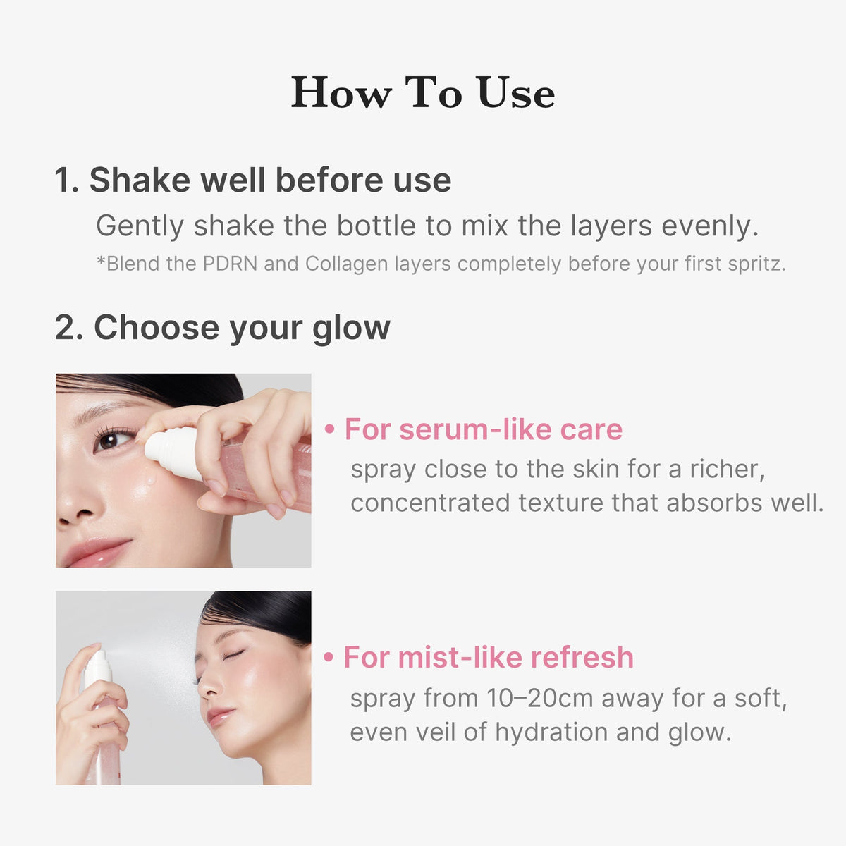 Rozświetlające serum-mgiełka PDRN Pink Collagen Glow Jelly