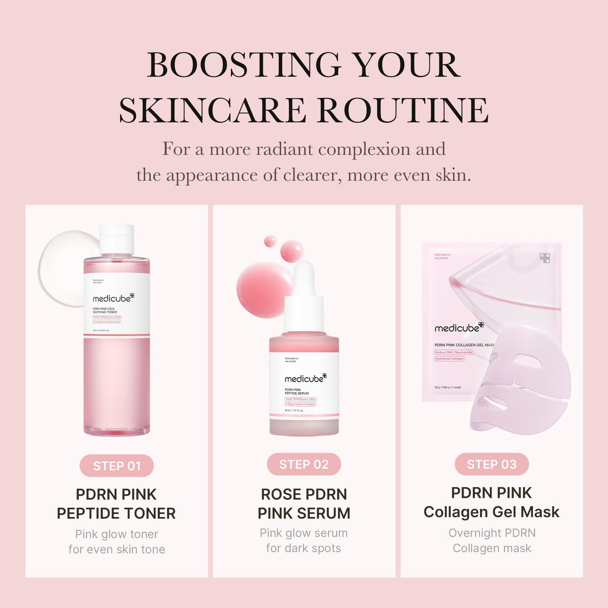 Tonik peptydowy PDRN Pink