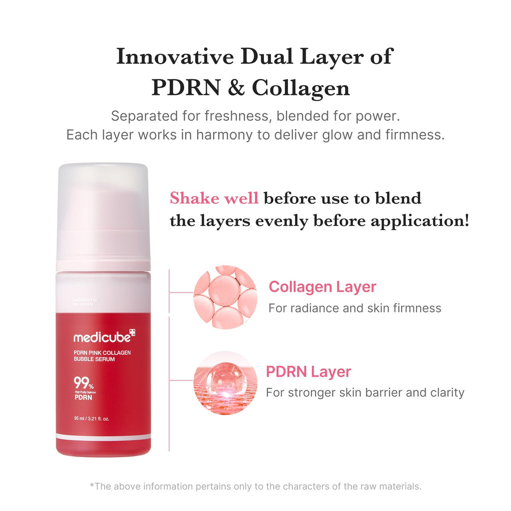 Bąbelkowe serum PDRN Pink Collagen